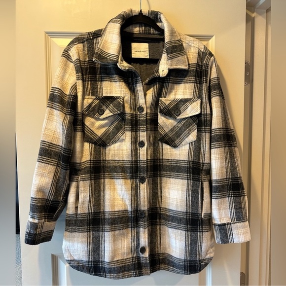 Thread & Supply Chandler Plaid Shacket - Picture 5 of 11